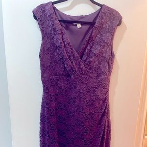 Purple lace dress